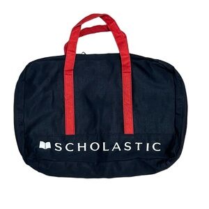 Vintage Scholastic Tote Bag | Black, Red